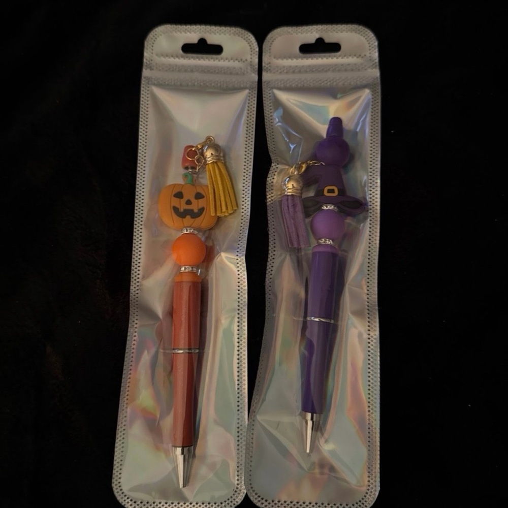 Halloween Themed Pens with Charms